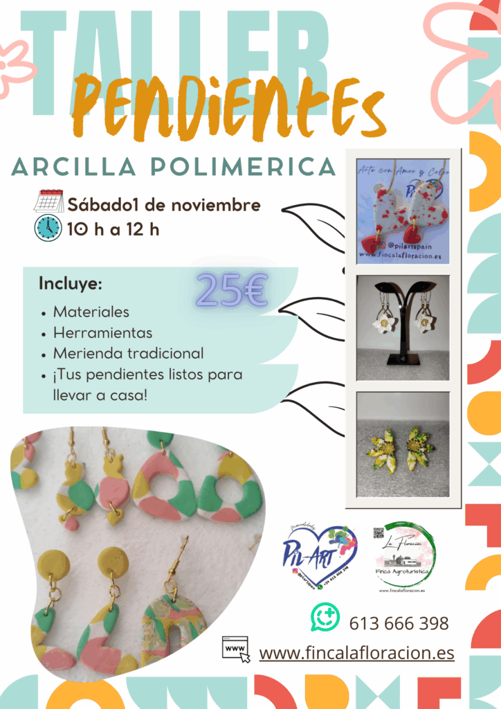 Taller Pendientes en Arcilla Polimerica